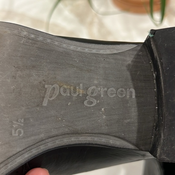 EUC Paul Green black chelsea ankle boots with elastic gusset &toe cap 1.25” heel - Picture 12 of 15